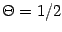 $\Theta = 1 / 2$