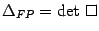 $\Delta_{FP}= \det \Box$