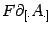 $F\partial_{[\cdot}A_{\cdot]}$