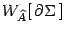 $W_{\widehat A}[  \partial\Sigma ]$