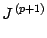 $\displaystyle J ^{\, (p+1)}$