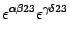 $\displaystyle \epsilon ^{\alpha \beta 2 3} \epsilon ^{\gamma \delta 2 3}$