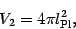 \begin{displaymath}
V_2=4\pi l_{\mathrm{Pl}}^2,
\end{displaymath}