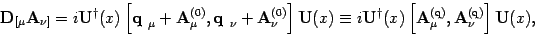 \begin{displaymath}
\mbox{\textit{\bf {}D}}_{[ \mu} \mbox{\textit{\bf {}A}}_{\nu...
... {}A}}_\nu^{(\mathrm{q})} \right] \mbox{\textit{\bf {}U}}(x)
,
\end{displaymath}