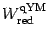 $W^{\mathrm{qYM}}_{\mathrm{red}}$